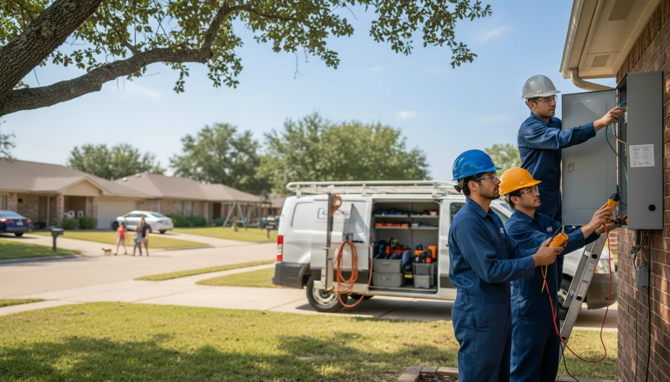 Certified electrician providing emergency electrical services in Apple Springs, TX